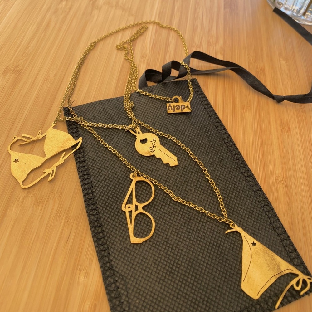 Handmade brass necklace